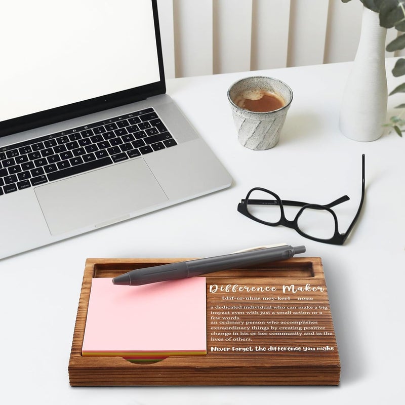 akeke Thank You Appreciation Gifts for Friends Women Men Leader Coach Boss Mentor Team Employees Coworkers Coworker Leaving Difference Maker Self-Stick Note Pad Holders GAA52 - Image 5